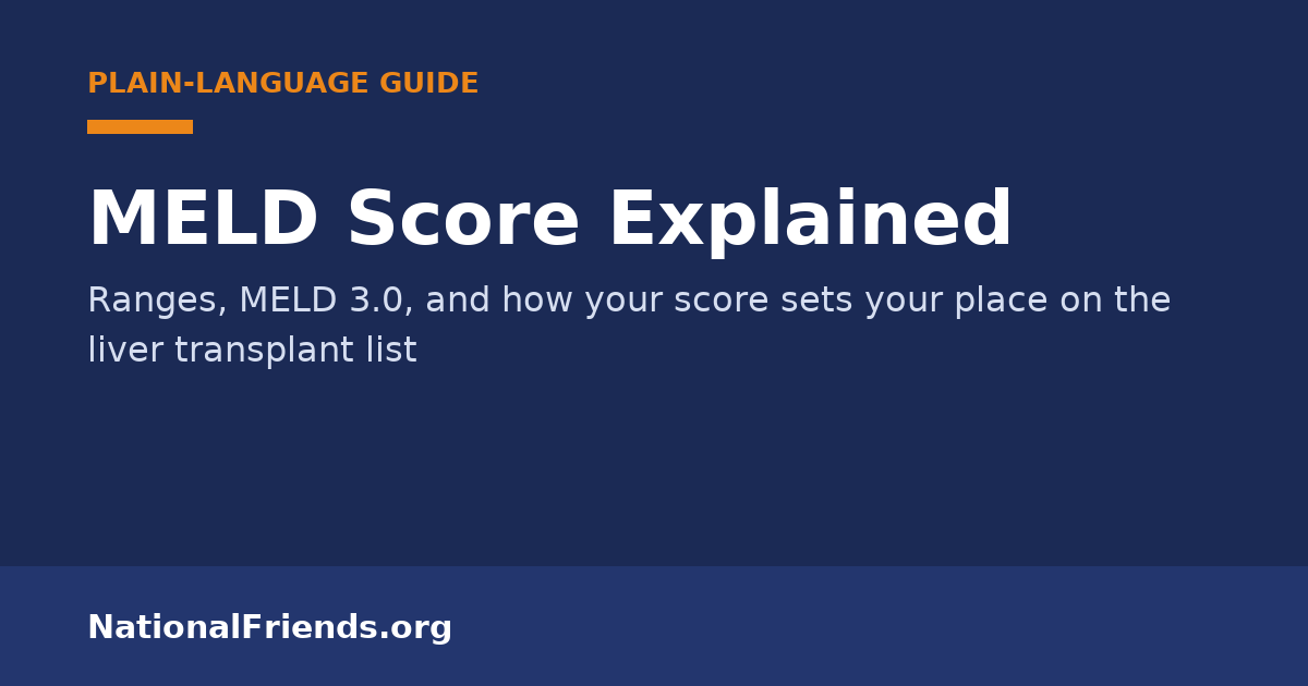 MELD Score and Liver Transplant Priority | National Friends
